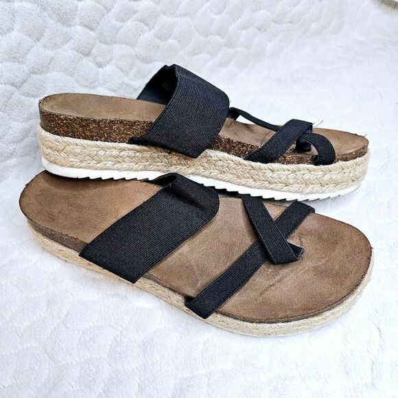 Madden Girl sandals platform jute 9.5 - Picture 1 of 5